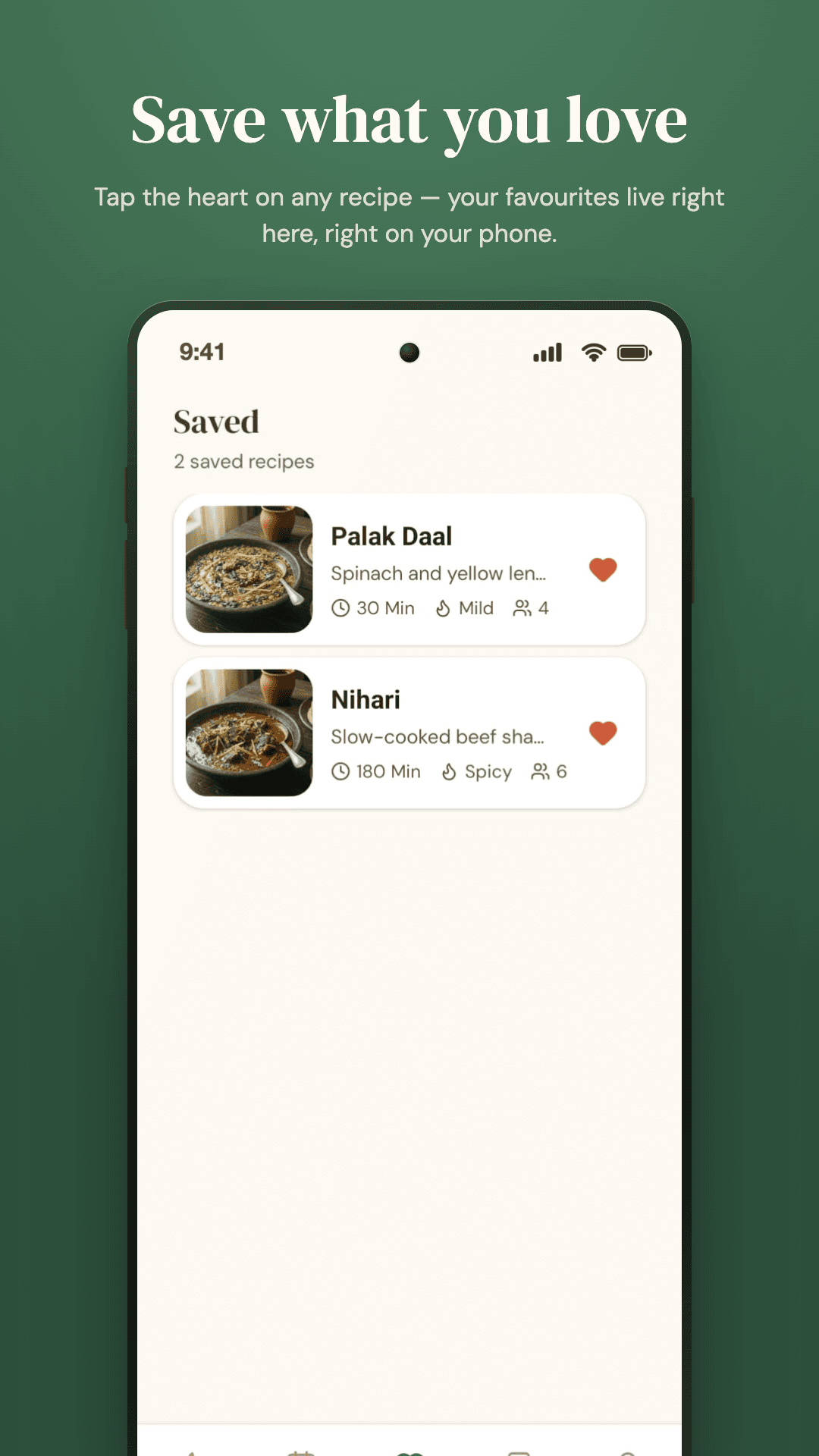 Save what you love app screenshot